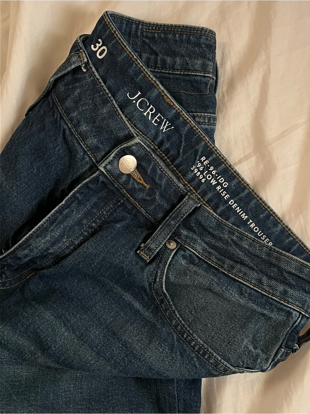 J.Crew 96 Low-Rise Wide leg Jeans – Deep Indigo Wash